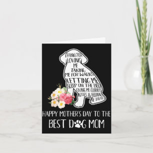 Thanks for loving happy mother's day to the dog mo card
