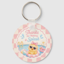 Thanks for Making a Splash Duck Keychain Favour