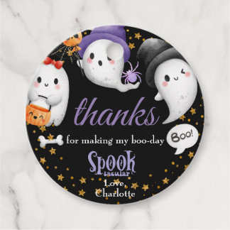 Thanks for Making My Boo-Day Spooktacular Favour Tags