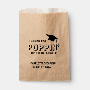 Thanks for POPPIN' by Graduation  Favour Bags