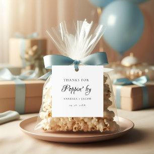 Thanks for poppin by Wedding Favour  Tags