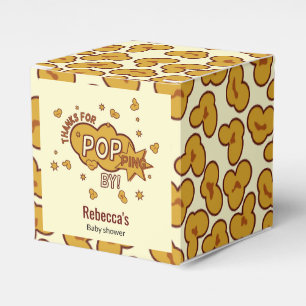 "thanks for popping by" baby shower party gift favour box