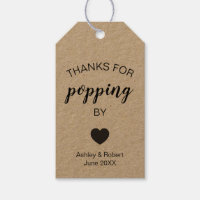 Thanks for Popping By Popcorn Wedding Favour