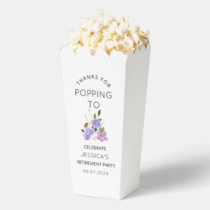  Thanks for Popping By Retirement Party Popcorn Favour Box