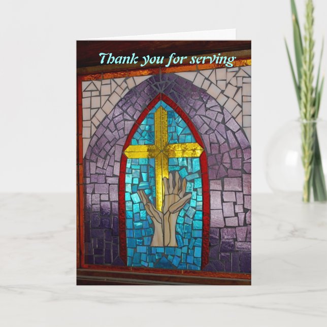 thanks for serving thank you card (Front)