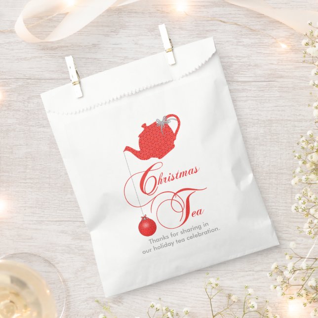 Thanks for Sharing In Christmas Tea Party Favour Bags (Clipped)