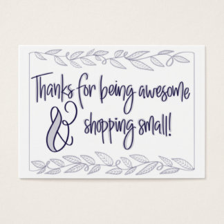 Thanks for shopping small