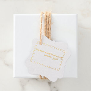 Thanks for Supporting My Small Business Favour Tags