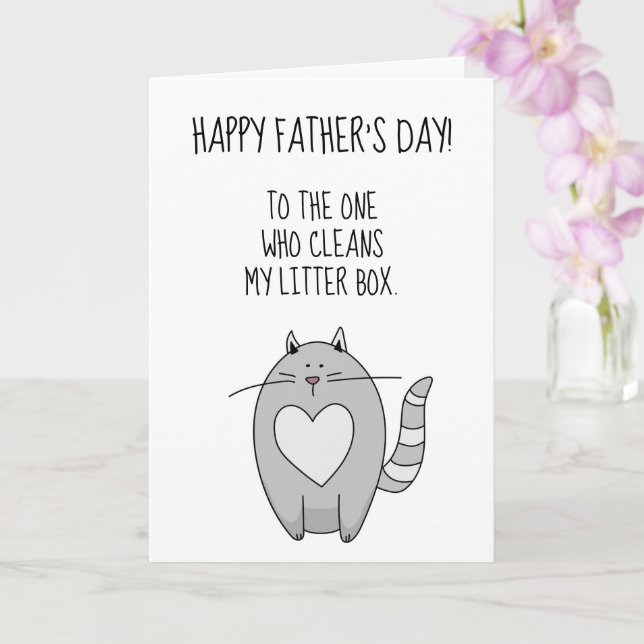 Thanks for the Litter Box Cleanup! Card (Orchid)