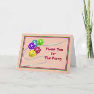 Thanks for the Party Card