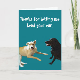 Thanks for the Talk Card