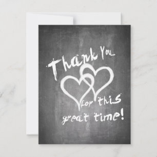 Thanks for this great time on a chalk board