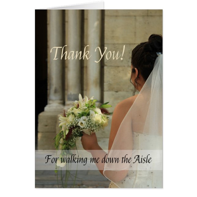 Thanks for Walking me down Aisle (Front)