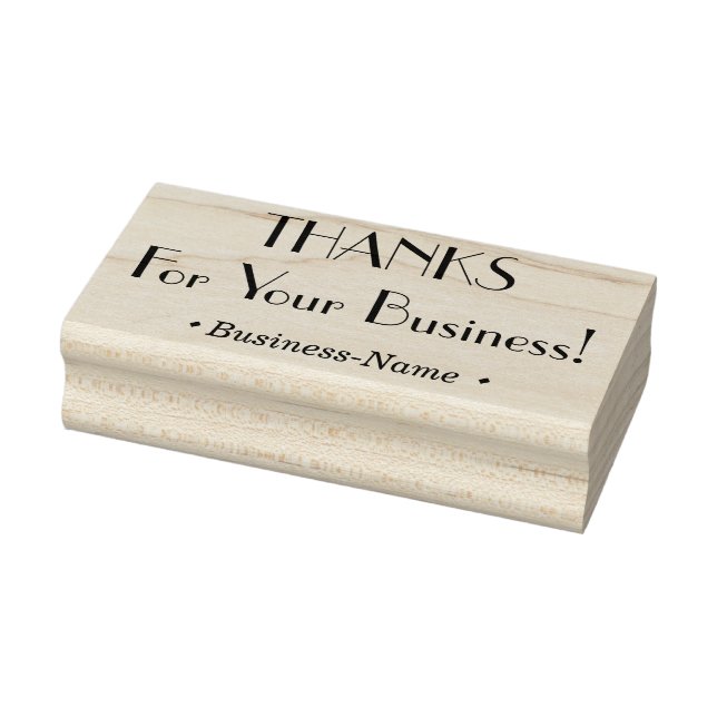 "THANKS For Your Business!" and Custom Name Stamp (Stamp)