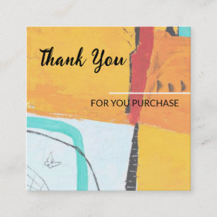 Thanks for your purchase Card