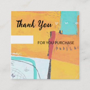 Thanks for your purchase Card