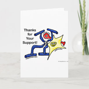 Thanks for Your Support Thank You Card