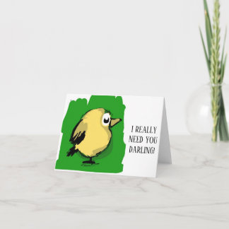 Thanks from the bottom of my heart thank you card