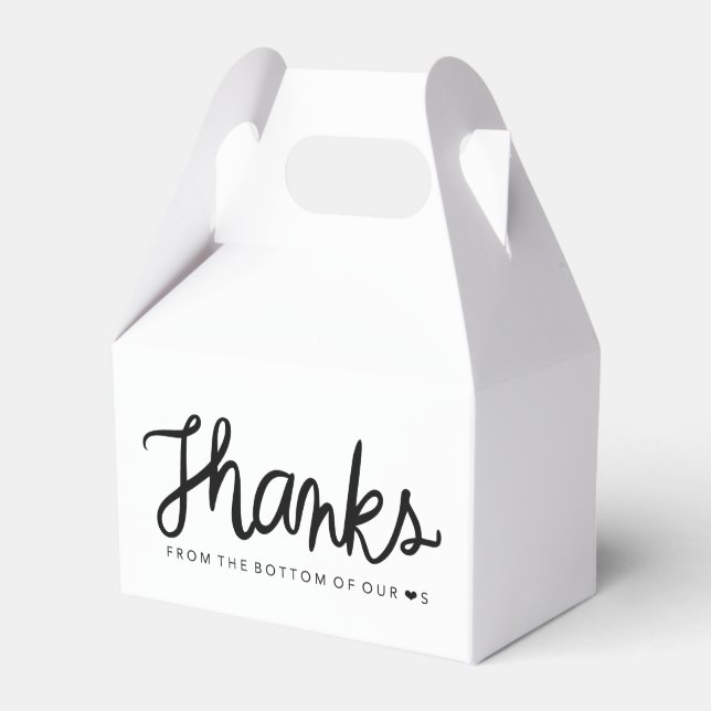 Thanks gable box favour box (Front Side)