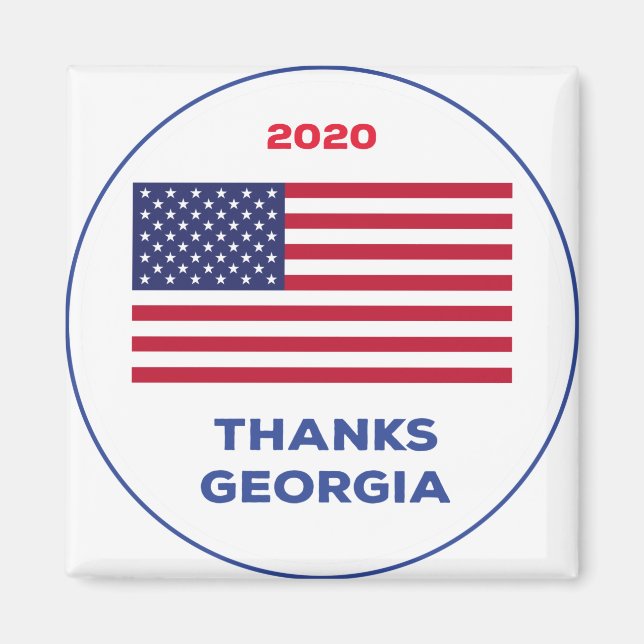 Thanks Georgia 2020 Election Magnet (Front)
