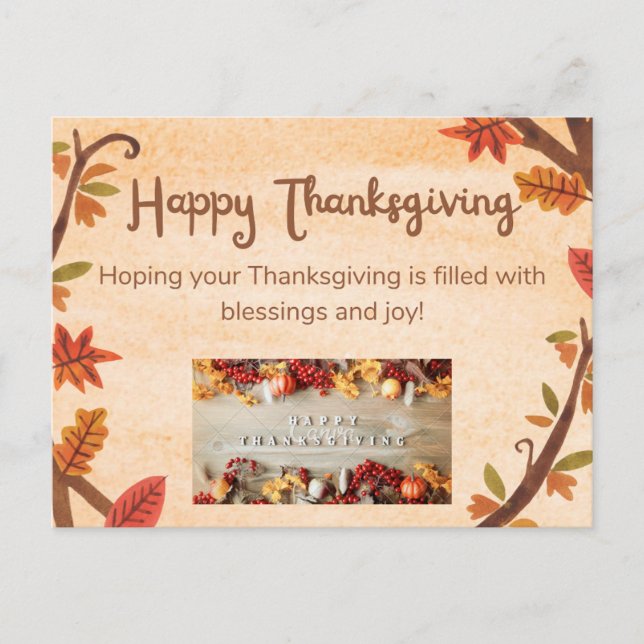 thanks giving card (Front)