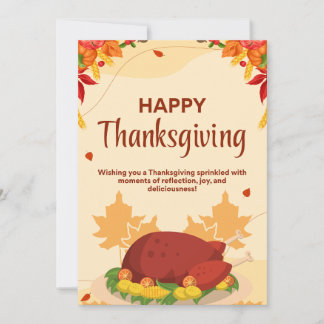 Thanks Giving Holiday Card