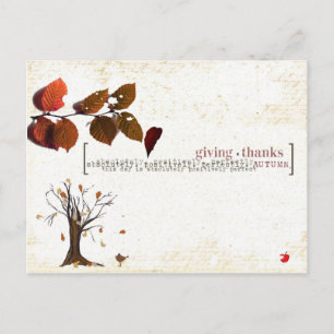 thanks giving post card