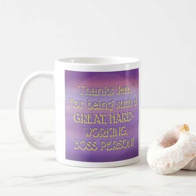THANKS Jen! Purple Moon Mist Coffee Mug (With Donut)