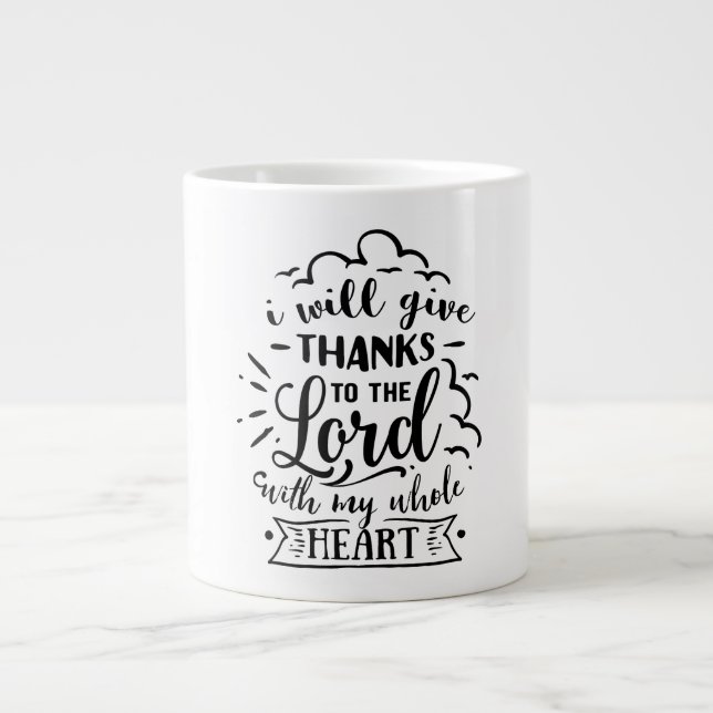 Thanks- Jumbo Mug (Front)