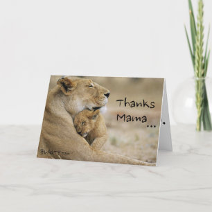 Thanks mama thank you card
