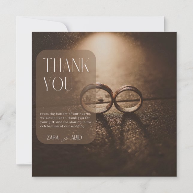 Thanks massage Love's Eternal Promise card (Front)