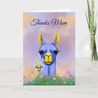Thanks Mum llama Mother's Day Card
