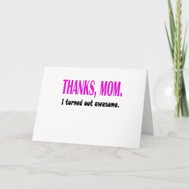 thanks mum thank you card (Front)