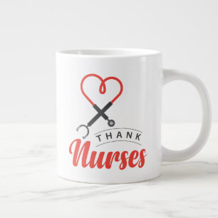 Thanks Nurses Large Coffee Mug