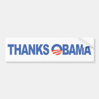 Thanks Obama Bumper Sticker