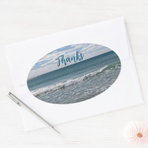 Thanks  Oval Sticker
