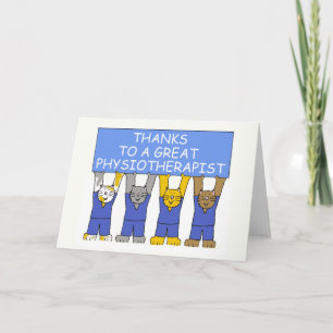 Thanks Physiotherapist. Thank You Card