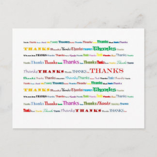 Thanks postcard