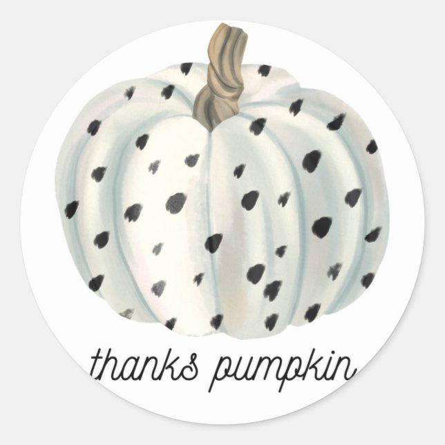 Thanks Pumpkin Sticker (Front)