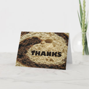 Thanks Rye Bread Design Thank You Card