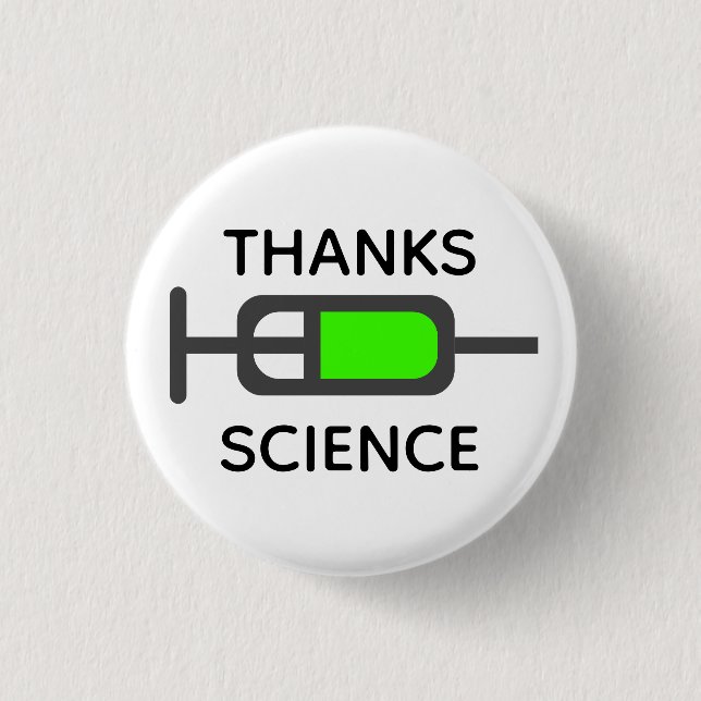Thanks Science  3 Cm Round Badge (Front)