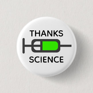 Thanks Science  3 Cm Round Badge
