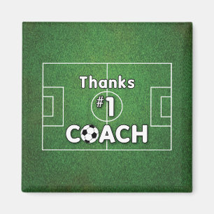 Thanks Soccer Coach Grass Field Magnet
