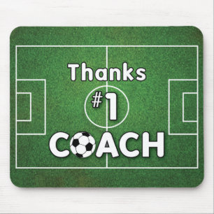 Thanks Soccer Coach Grass Field Mouse Mat