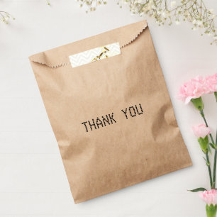 Thanks, Thank you, black white gift Favour Bags