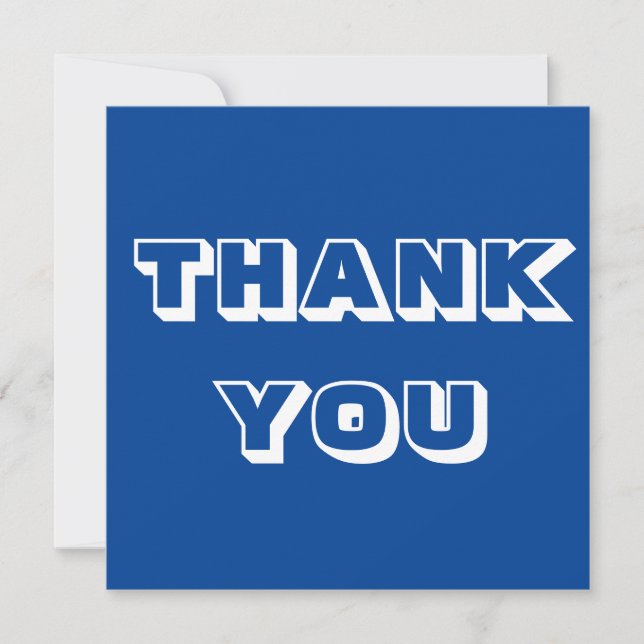 Thanks, Thank you, blue white (Front)