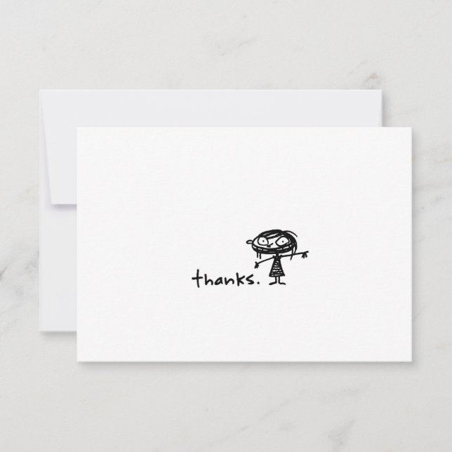 thanks. thank you card (Front)
