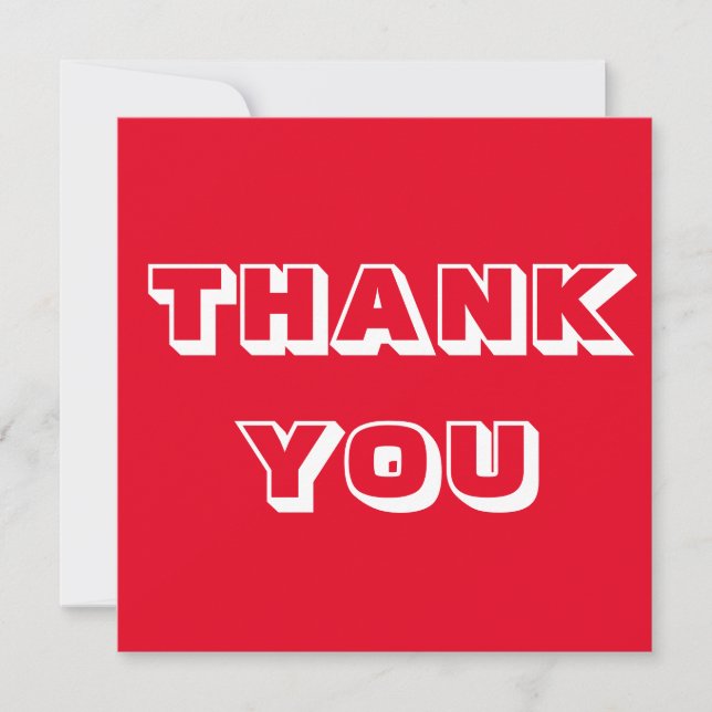 Thanks, Thank you, red white (Front)