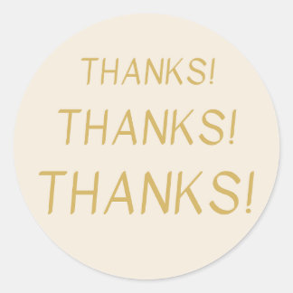 Thanks! Thank you sticker