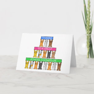 Thanks to Great School Counselor Card